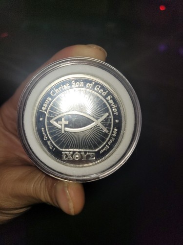 Ichthus John 3:16 Jesus Christ 1 oz 0.999 Silver Round in