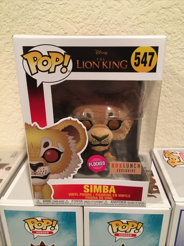 funko pop simba flocked