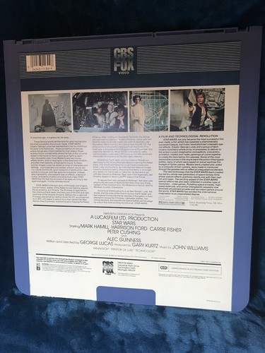 Vintage CED RCA Video Disc ~ Star Wars ~ Episode IV & V