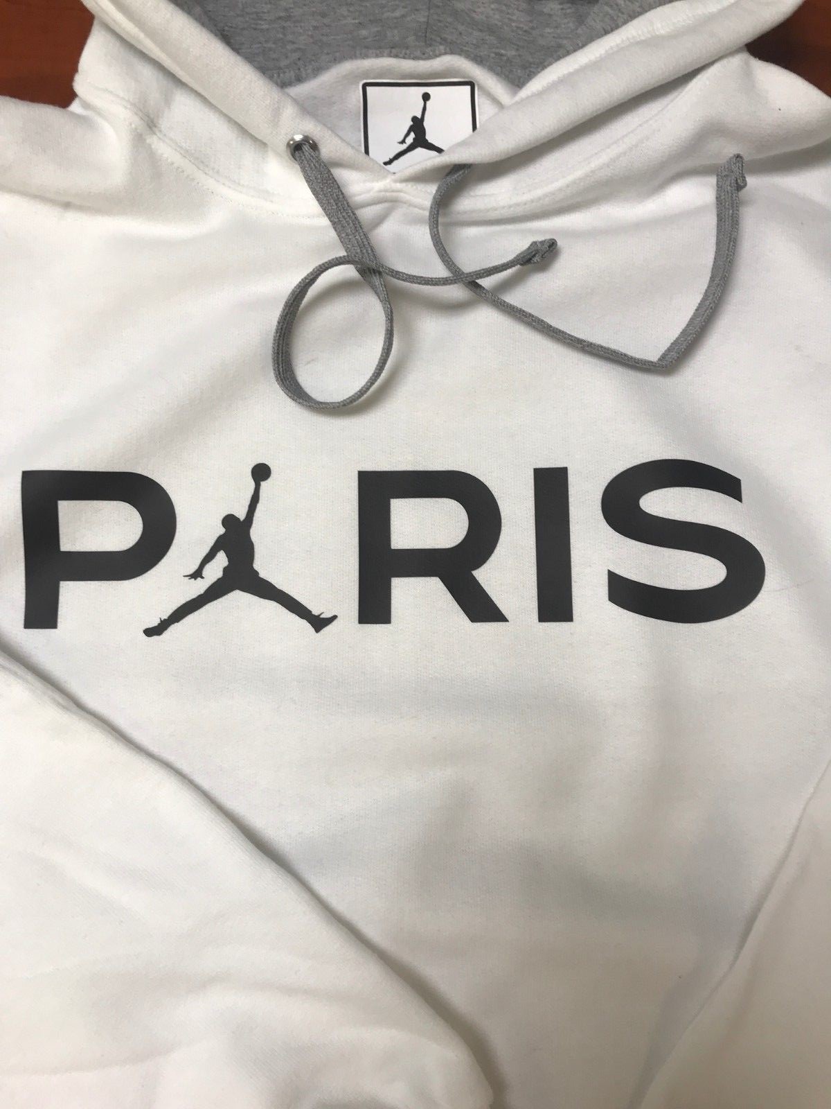 JORDAN JUMPMAN PARIS SAINT GERMAIN PSG Pullover Hoodie Sweatshirt White SM-2XL
