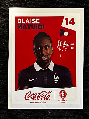 EXTRA STICKER UPDATE PANINI COCA COLA EURO 2016 BLAISE MATUIDI # 14 INVEST MINT