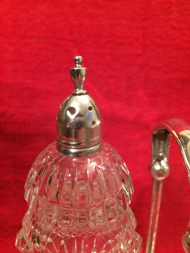 Antique Hawkes Glass & Sterling Salt & Pepper Shaker Set!