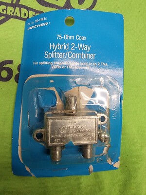 Archer 75-Ohm Coax Hybrid 2-Way Splitter/Combiner #15-1141C