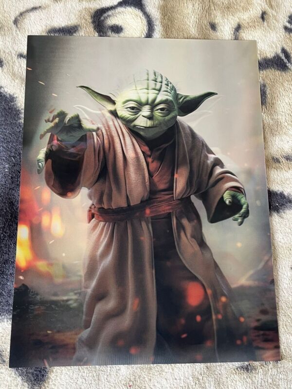 3d Poster | Movies   L Yoda  | Lenticular Flip Poster | High Quality
