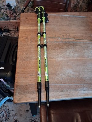 Gabel Stride Vario S-9.6 Nordic Walking Poles Metallic Green Telescopic...