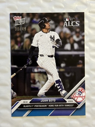 【最終値下げ】Juan Soto topps now auto 直筆サイン On-Card Autograph # to 49 or Lower - Juan Soto - 2024 MLB