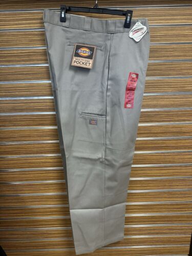 DICKIES Work Pants Loose Fit Durable Double Knee 46X32 Light DICKIES Work Pants Loose Fit Durable Double Knee 46X32 Light