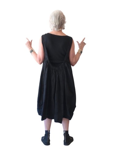 Pre-owned Rundholz Low Back Cotton Dress In Black