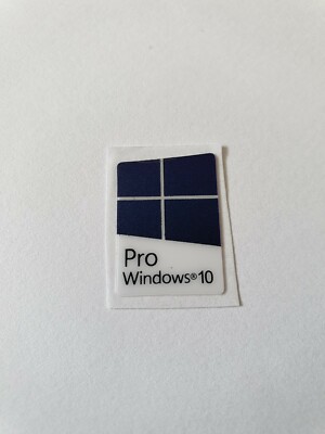 Windowsアクセサリー Microsoft Windows10 Pro 1x Sticker for Windows 10 win10 Pro Sticker 0 25/32x0 5/8in