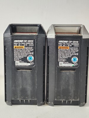 Echo CBP-58V40 4.0Ah & CBP-58V20 2.0 Ah Batteries~ AS IS