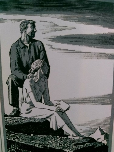 One (1)  Rockwell Kent Vintage Antioch Bookplate Original Ex Libris Ephemera