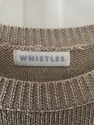 Gold Whistles Sparkly Lightweight Knit, Gorgeous In Feel Good Condition