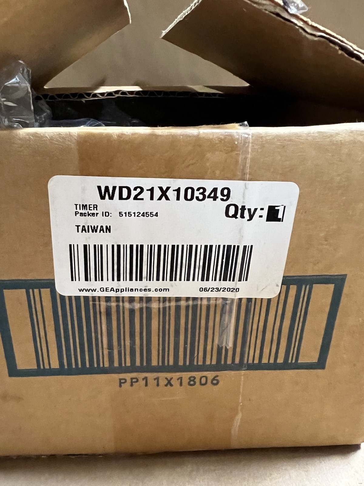 New OEM GE  Dishwasher Timer Part# WD21X10349