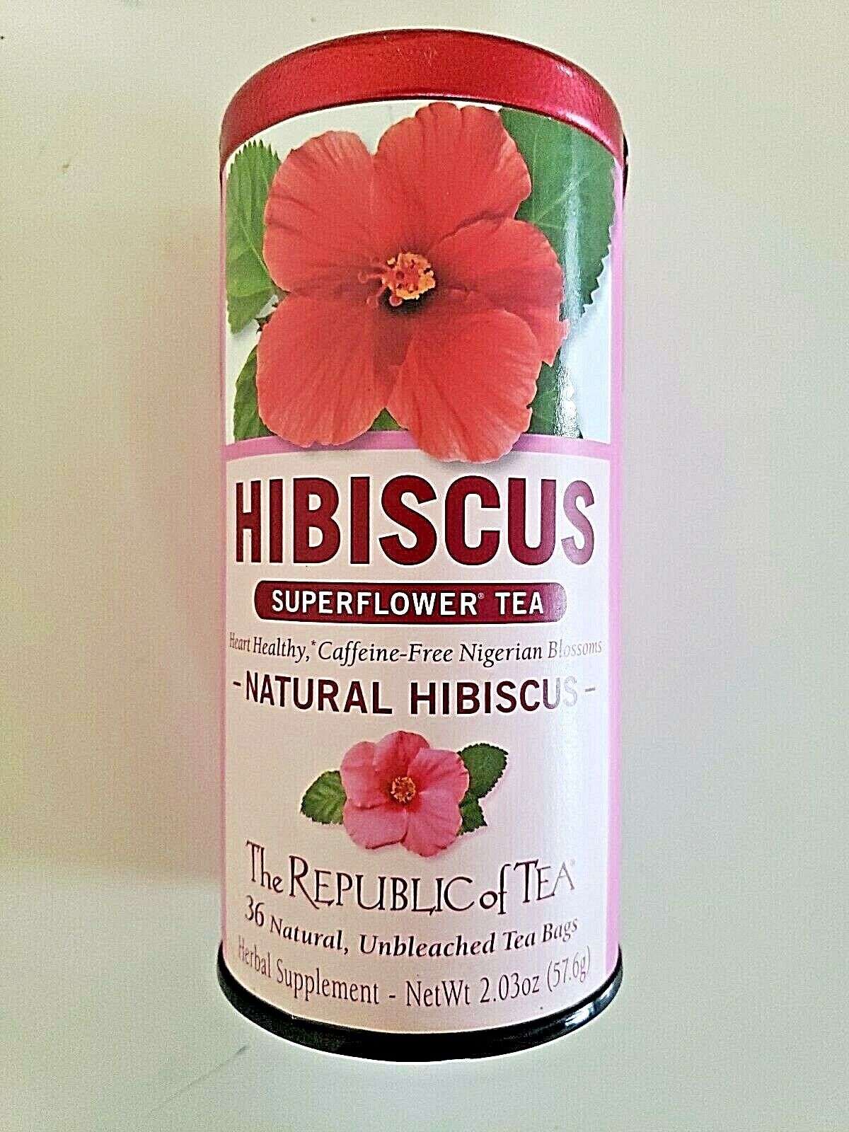 Ð§Ð°Ð¹ Hibiscus Superflower Tea by The Republic of Tea, 36 Tea bag. 