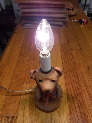 Vintage Teddy Bear Table Lamp