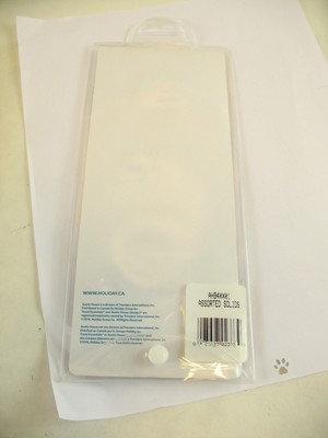 Austin House luggage tag blue with moose holding Canadian Flag