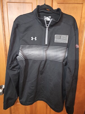 Under Armour Men s Large 1/4 Zip Pullover Coke Cola