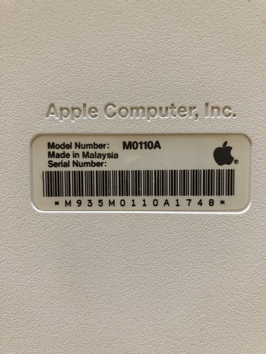 Apple Macintosh Keyboard - Mac Plus 128K 512k - Tested - M0110A