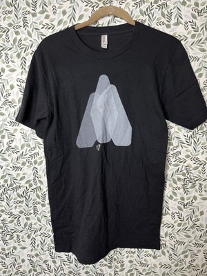 Atomist Black Tshirt Mens American Apparel Size Small