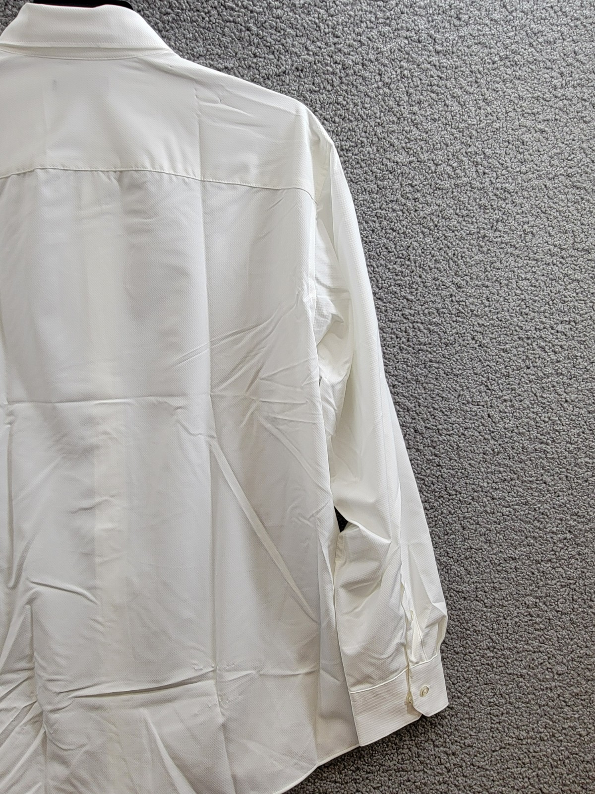 Alfani Regular Fit Travel Ready Solid Dress Shirt Men's 16-16.5 34-35 White L/S - Picture 16 of 19