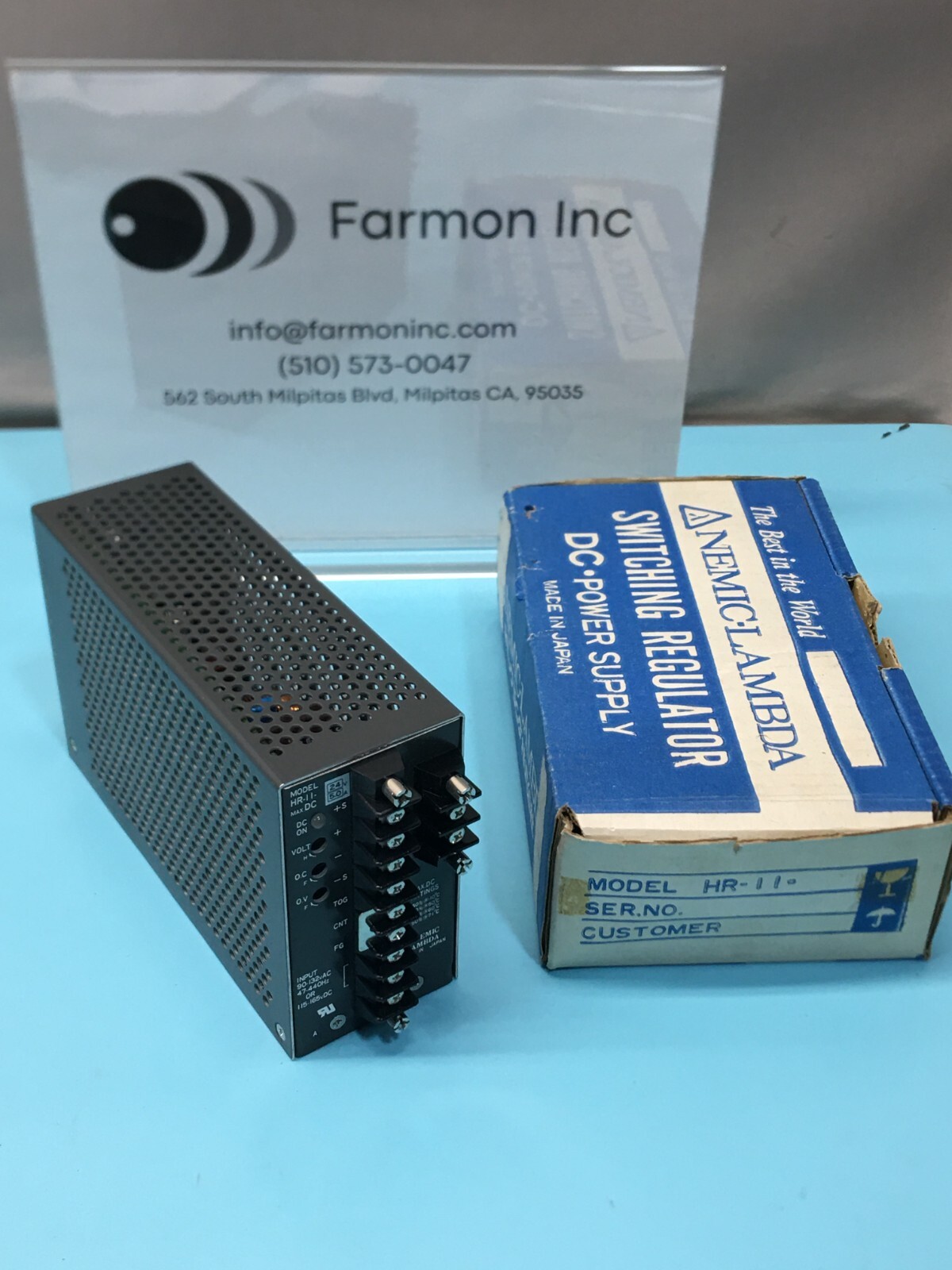 Nemic Lambda HR-11 POWER SUPPLY, 24V, HR-11-24V, HR-11-5.0A, 182476