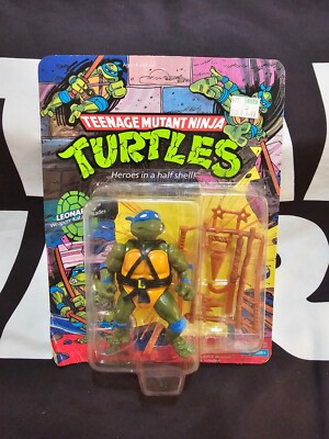 Leonardo 10 Back 1988 TMNT PLAYMATES Vintage Original NEW Sealed UNPUNCHED