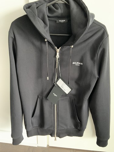 トップス balmain hood sweater Balmain sweater zip hoodie XSMALL black | eBay