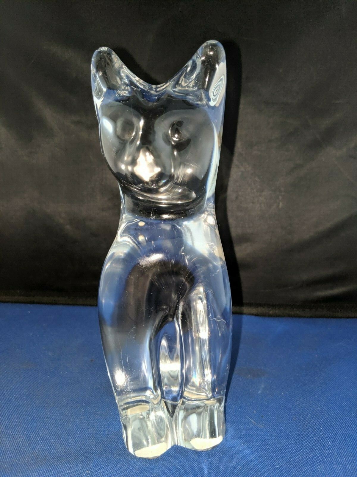 Daum France　 ドームフランス　猫　置物　クリスタルガラス✨貴重✨ Daum france 猫 置物（Daum France ドームクリスタル フィギュ