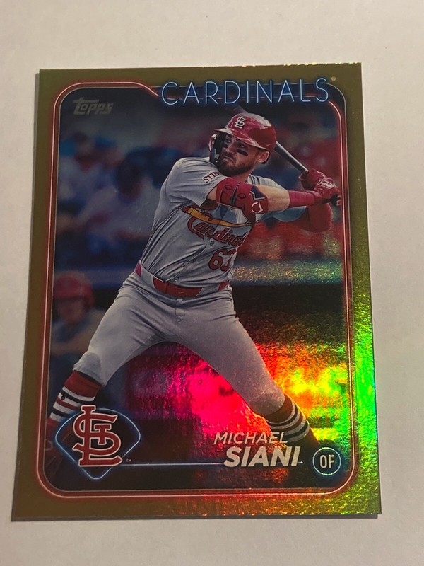 2024 Topps Update Gold Foil Parallel Michael Siani Cardinals US113