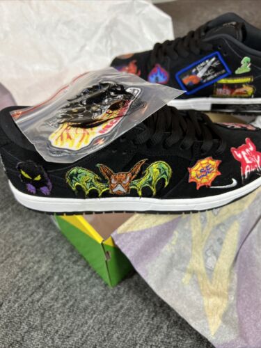 Nike SB Dunk Low Pro QS Neckface DQ4488-001 Size 8 Men IN Nike SB Dunk Low Pro QS Neckface DQ4488-001 Size 8 Men IN