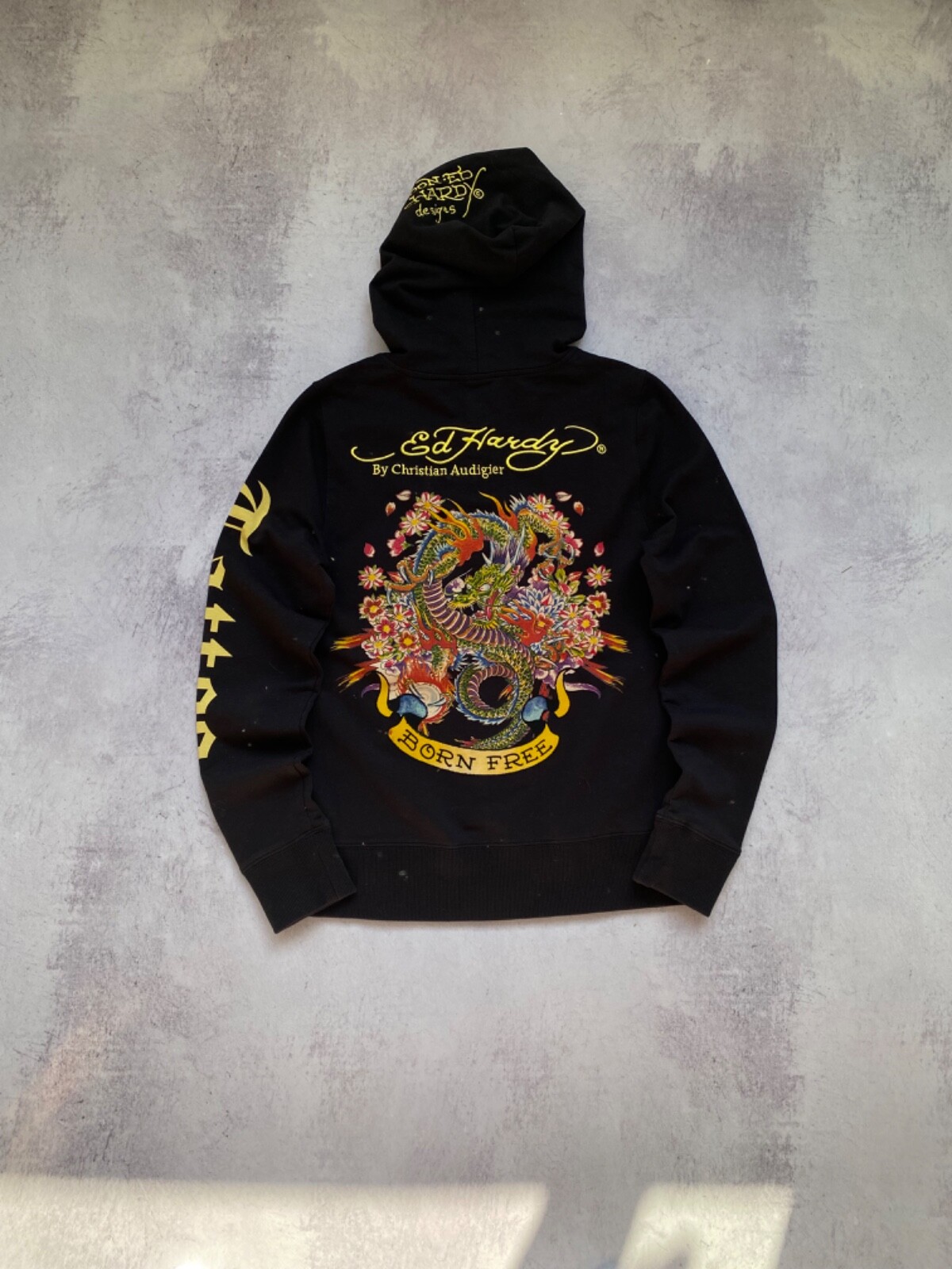 [希少] 00s Ed Hardy ファージャケット archive Y2K 黒 $_57.JPG?set_id=880000500F
