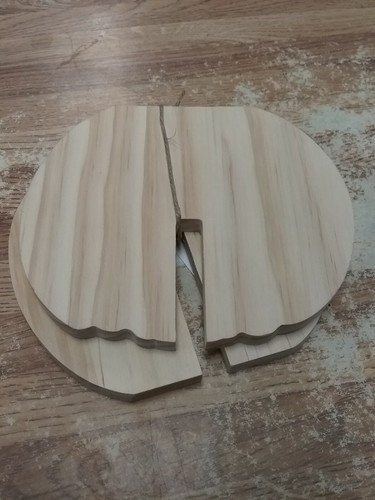 Handmade Modern 3D Wood Unfinished *30336