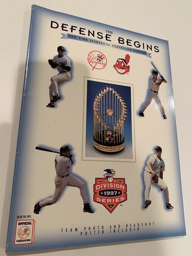 New York Yankees vs Cleveland Indians 1997 AL Division Series Program
