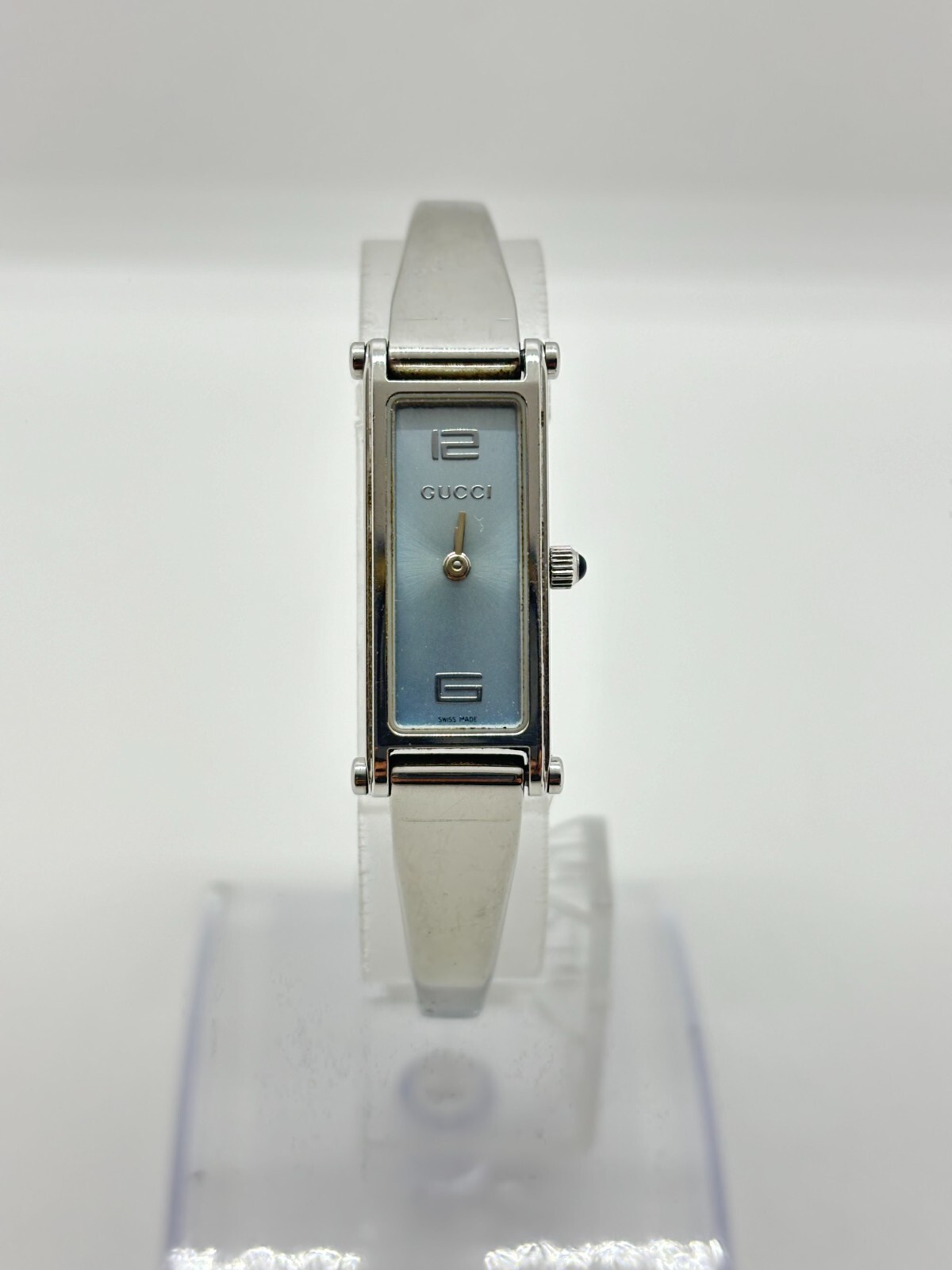 ♡ グッチ　1500L　レディース Exc+5] Gucci 1500L Watch Ladies 12mm Silver Shell Rectangle
