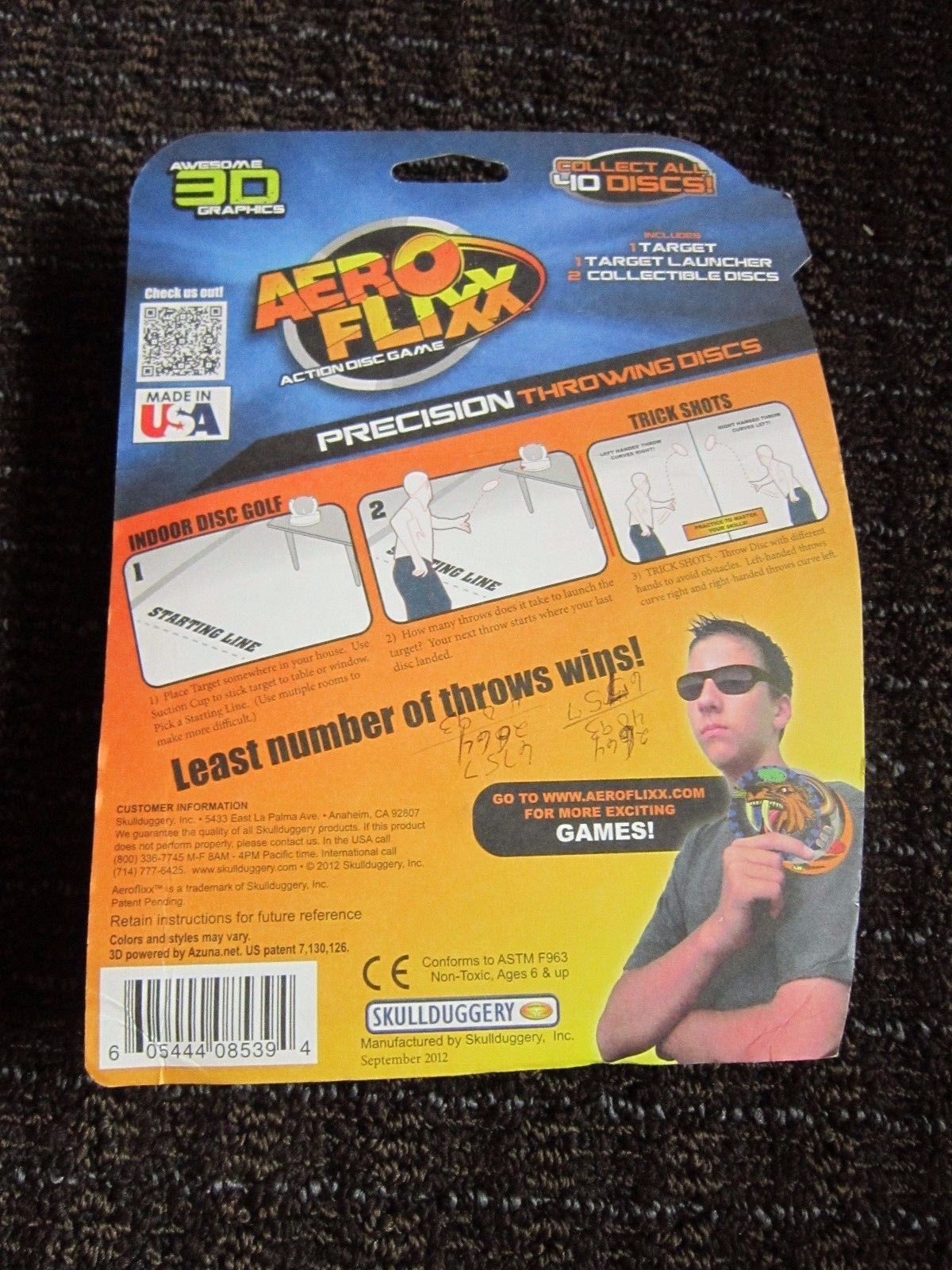 Aero Flixx Action Disc Game 3DThrowing Battle Discs Target Launcher Series A