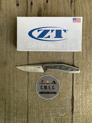 Zero Tolerance 0470 Pocket Knife 3.4'' CPM20CV Blade Titanium/Carbon Fiber Handle