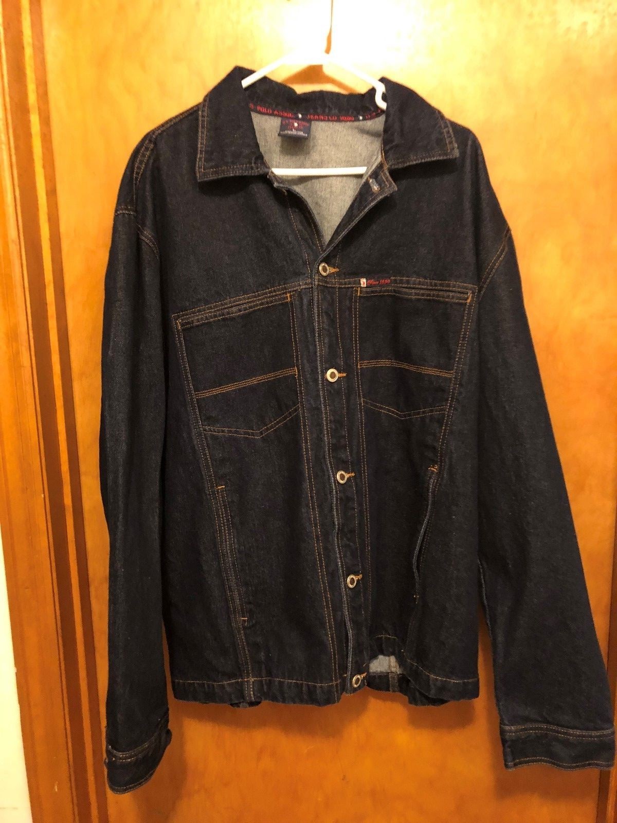 US Polo Association Jeans Co. Denim Jacket Size Large men women ladies