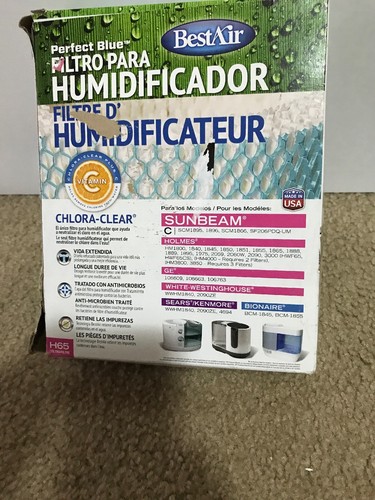 H65 BEST AIR Humidifier Filter Fits for Westinghouse Sunbeam Holmes Sears Bionai