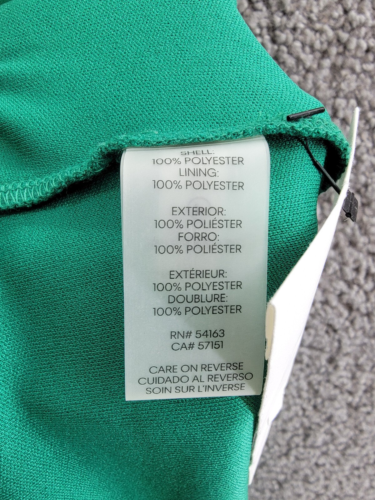 Calvin Klein A-Line Midi Dress Women's 4 Green V-Neckline Button Zip Closure~ - Picture 12 of 16