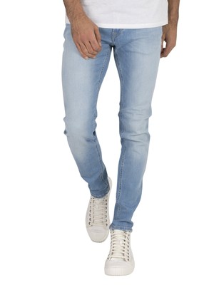 Мужские джинсы скинни Jack & Jones Liam Original 002, синие