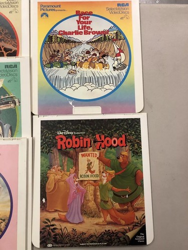 RCA SelectaVision Video Disc CED Family Movie Lot Of 11 Wizard of Oz Disney++/1Z