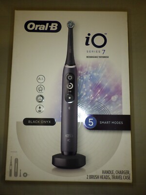 Oral-B iO Series 7 Electric Toothbrush, BLACK w/ 2 Brush Heads