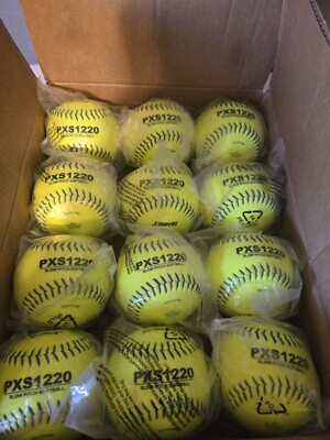 12 pack Phinix Softball Official PXS1220 Slow Pitch Softball