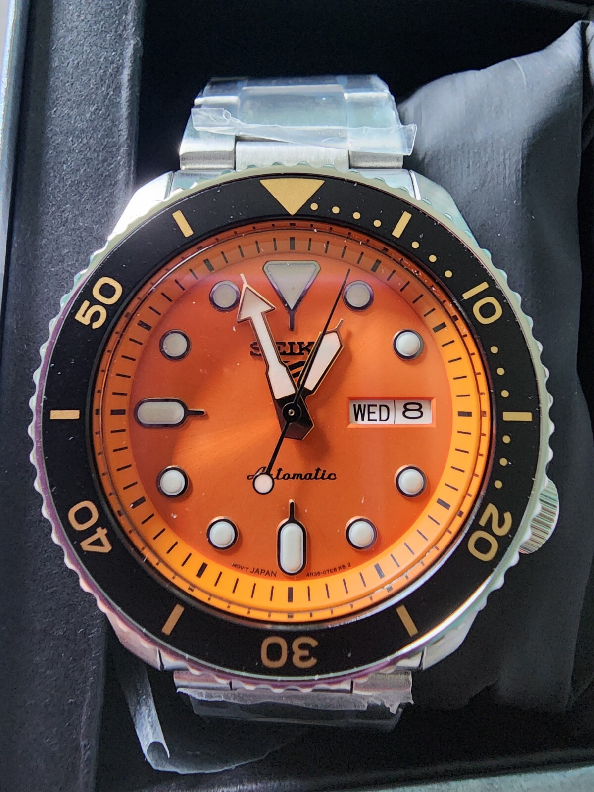 Seiko 5 Sports Orange Men's Watch - SRPD59K1 42.5mm 100m Hardlex