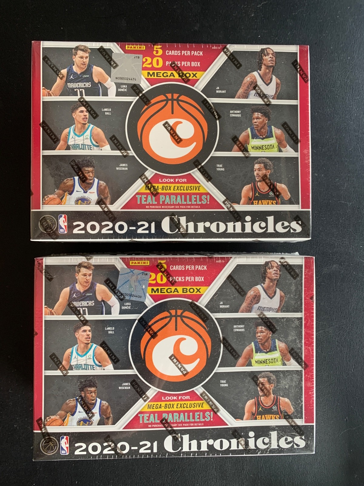 2020 Panini Chronicles Basketball Factory Sealed 20 Pack Mega Box Lot Of 2