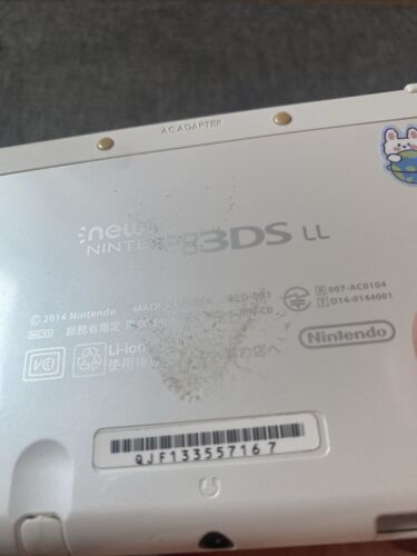 USED Japanese New Nintendo 3DS XL LL PEARL WHITE with all USED Japanese New Nintendo 3DS XL LL PEARL WHITE with all