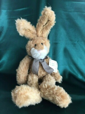 RUSS BERRIE - PLUSH BUNNY RABBIT -  9'' W/O EARS -  RAFFI (#1195)