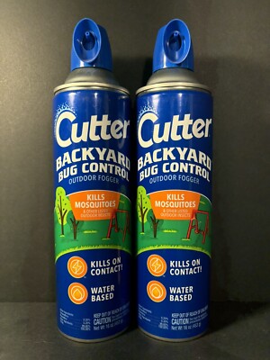 Brand New Lot of 2 Cutter Backyard Bug Control Outdoor Ready To Use 16oz Foggers