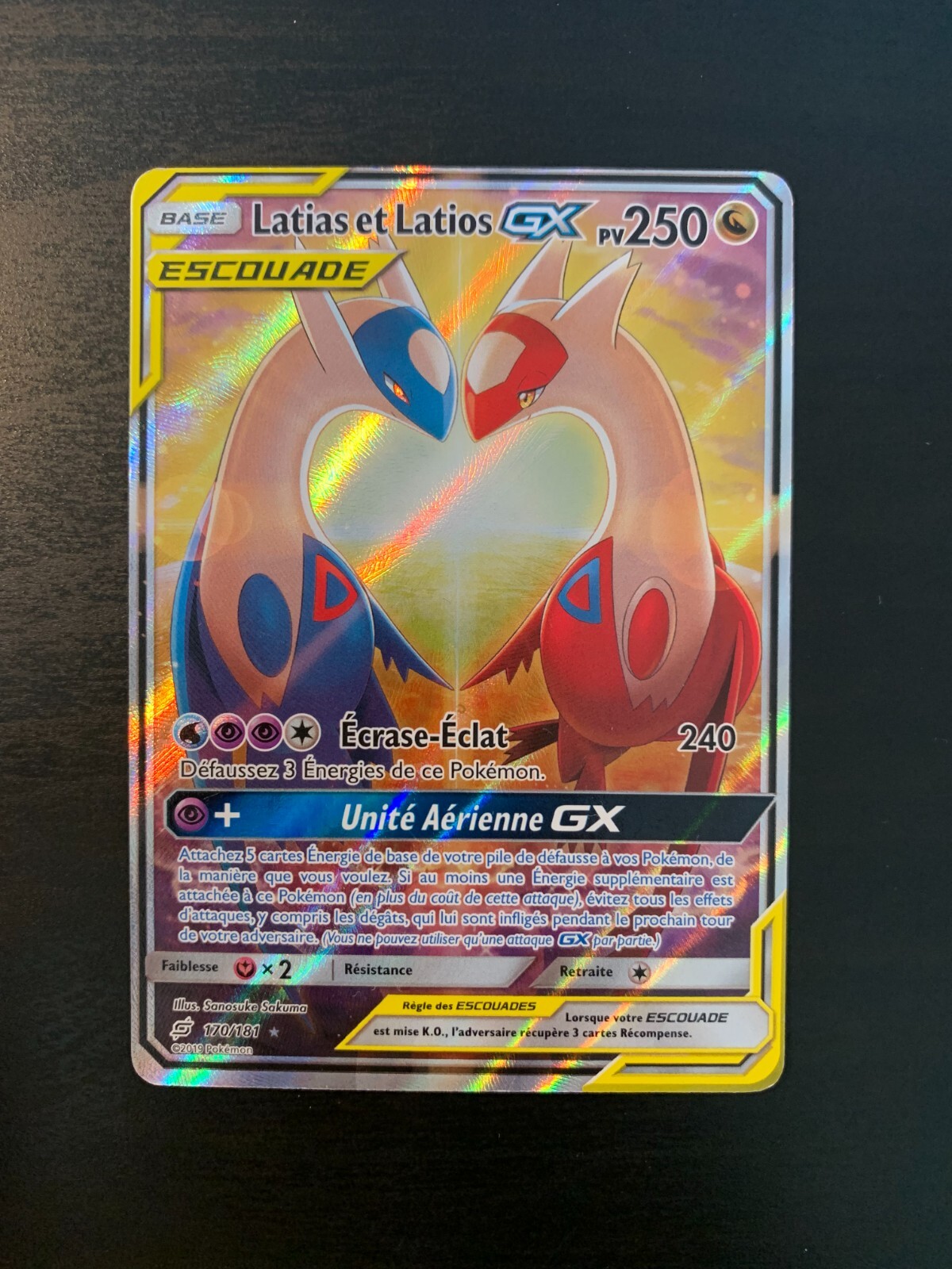ポケモンカードLatias &amp; Latios GX UR 170/181 Latias & Latios GX 170/181 Team Up Alternate Full Art Rare