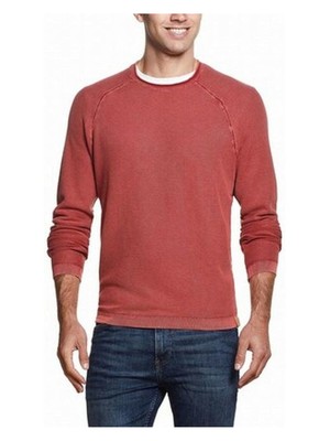 

WEATHERPROOF VINTAGE Мужской красный легкий пуловер с длинным рукавом, свитер